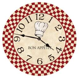 Chef Wall Clock - Bon Appetit Kitchen Clock