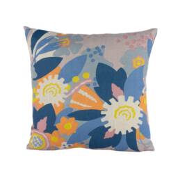 Schumacher - Anita Lilac & Orange Exuberant & Sophisticated Floral Designer Cushion Cover Handmade Throw Pillow Home Decor - thumbnail 2