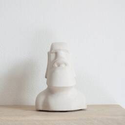 Concrete Moai Statue Easter Island Book Ends, Order Individually Or As A Pair - thumbnail 3