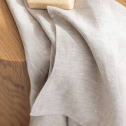 Oversized Linen Bath Sheet, Soft Undyed Sauna Towel - thumbnail 3