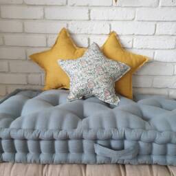 Linen Star Pillow, Decorative Linen Child's Pillow - thumbnail 3
