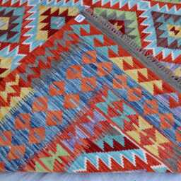 7x10 Chubi Tribal Kilim Rug, Afghan Flatweave Area Brand New Kilim, Maimana Oriental Turkmen Rug For Bedroom, Livingroom - thumbnail 4