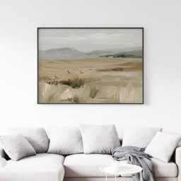 Sheep Meadow Poster, Highland Landscape Print, Country Wall Art, Paper - thumbnail 3