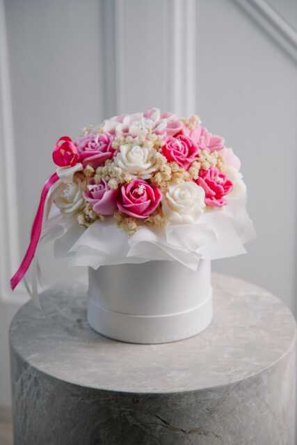Handmade Candle Bouquet Of Roses - Mother's Day Gift Flowers For Her - image 1