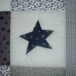 Crawling Blanket With Name, Baby Blanket, Crawling Name Tom Patchwork Personalized - thumbnail 2