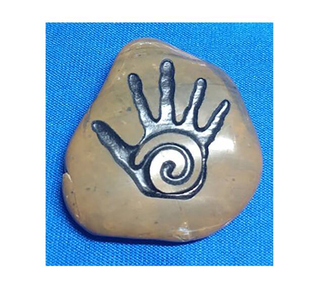 Talistone Healing Hand Petroglyph