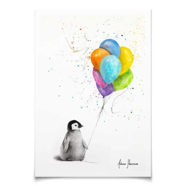 Positive Penguin Art Print - image 1