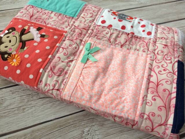 Baby Clothes Memory Quilt, Custom Keepsake Blanket - image 1