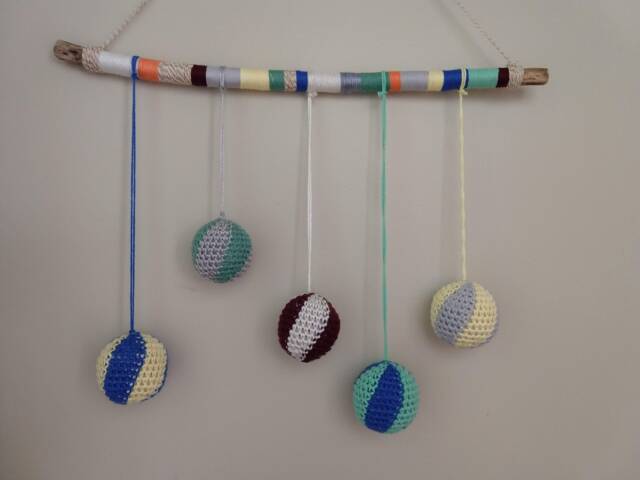 Multipurpose Baby Mobile/Toddler Rattle Balls - Set Of 5/Small - image 1