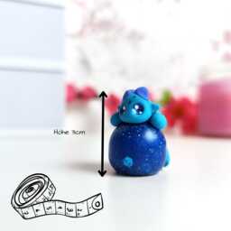 Deco Figure, Dragon Four Elements, Gift For Girlfriend, Fimo Decoration, Polymer Clay Resin, Kawaii Figurine - thumbnail 2