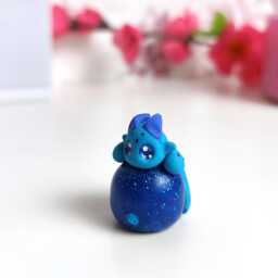Deco Figure, Dragon Four Elements, Gift For Girlfriend, Fimo Decoration, Polymer Clay Resin, Kawaii Figurine - thumbnail 4