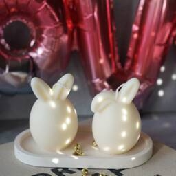 Bunny Ear Soy Wax Easter Candle Nursery Decor - thumbnail 2