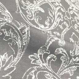 Floral Printed Damask Faux Linen Fabric Flat Roman Shade - Cl1129 - thumbnail 4