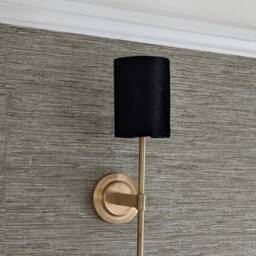 New High Quality Luxury Black Velvet Drum Lamp Shade & Pendant Ceiling Light With Metallic Lining Panels Many Sizes Availabl - thumbnail 3
