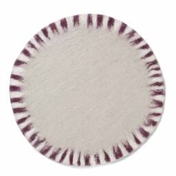 Handmade Felted Wool Area Rug Everest Design, Pet Mat, Floor Mat - 78cm - thumbnail 2