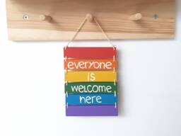 Gay Pride Lgbtq Rainbow Wall Art Decor Home Gift - thumbnail 1