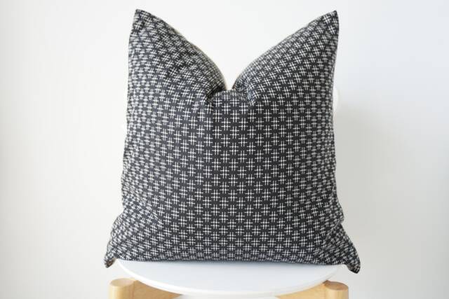 Black Striped Pillow Cover - image 1