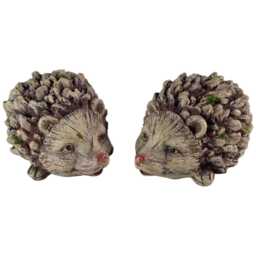 Hedgehog Garden Ornament Resin Animal Decoration Outdoor Indoor Cute Rustic - thumbnail 2