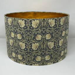 William Morris Pimpernel Navy & Cream Lampshade - thumbnail 3
