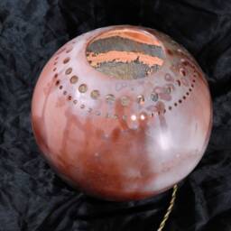 Saggar Firing Ceramic Lamp - Atmospheric Lampshade Table Lamp Raku Pottery Nevenka Martinello L2 - thumbnail 4