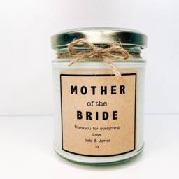 Mother Of The Groom Gift - Bride Wedding Thank You Personalised Candle Day - thumbnail 2