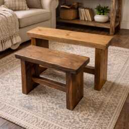 Bespoke Handmade Rustic Seat Bench - Free Delivery - thumbnail 2