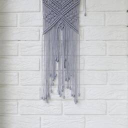 Small Macrame Wall Hanging Modern Boho Tapestry Decor - thumbnail 3