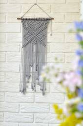 Small Macrame Wall Hanging Modern Boho Tapestry Decor