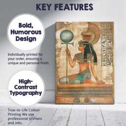 Ancient Egyptian Goddess Holding Ankh Traditional Wall Art Canvas Print Decor Picture Ready To Hang - thumbnail 2