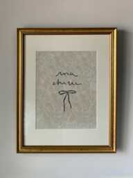 Ma Cherie - Art Print, Wall Art, Home Decor, Nursery Family - thumbnail 1