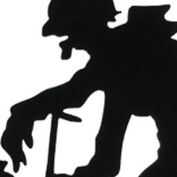 Old Couple Silhouette Handcrafted Wooden Decor, Discussion, Rocking Chairs - thumbnail 2