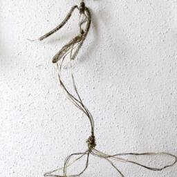 Wire Sculpture. Home Decor Lady Figurine Ooak - thumbnail 2