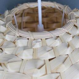Handwoven Spherical Bamboo Pendant Light Rustic Hanging Lamp - thumbnail 3