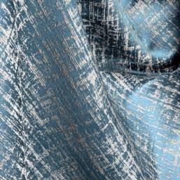Turquoise Striped Curtains Luxury Bedroom Living Room Decor - thumbnail 4
