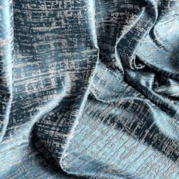 Turquoise Striped Curtains Luxury Bedroom Living Room Decor - thumbnail 2