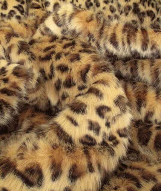 Luxury Golden Leopard Faux Fur Throw - Double-Sided, Soft Animal Print Sofa - image 1