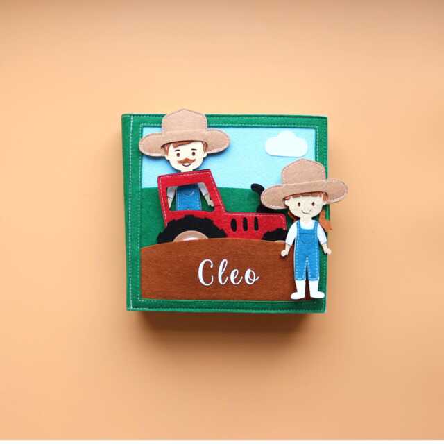 Personalized Farm Gift -Quiet Book Farm- Birthday For Kids-Montessori Toy-Christmas Gift- Busy - image 1