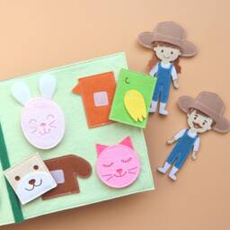 Personalized Farm Gift -Quiet Book Farm- Birthday For Kids-Montessori Toy-Christmas Gift- Busy - thumbnail 4