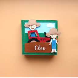 Personalized Farm Gift -Quiet Book Farm- Birthday For Kids-Montessori Toy-Christmas Gift- Busy - thumbnail 1