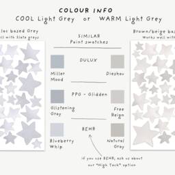 Fabric Wall Decal, Watercolour Stars, Kids Stickers - thumbnail 4