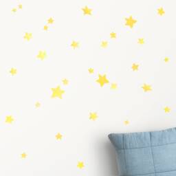 Fabric Wall Decal, Watercolour Stars, Kids Stickers - thumbnail 2