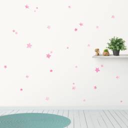 Fabric Wall Decal, Watercolour Stars, Kids Stickers - thumbnail 3