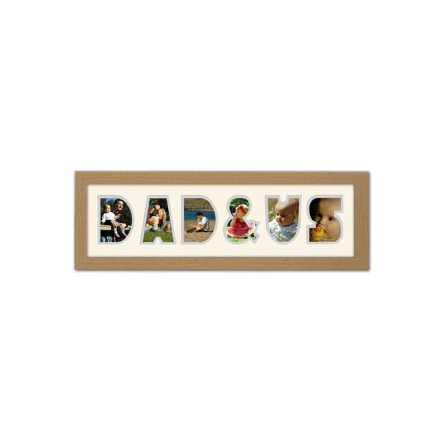 Dad & Us Photo Frame Word Name Special Gift Father's Day 1282 By Photos in A Word - image 1