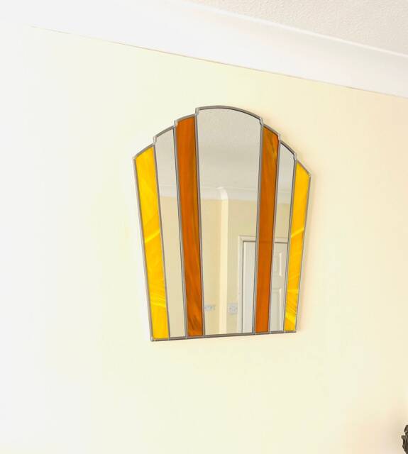 Art Deco Fan Mirror - Sunburst - image 1