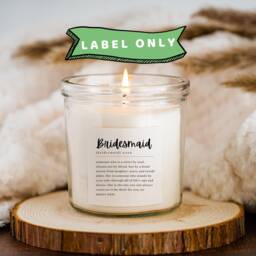 Bridesmaid Candle Sticker Proposal Label Stickers Print Present Candles - thumbnail 3