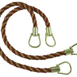 Pair Of Elegant Rust Gold Curtain & Drapery Rope Tiebacks, 18 Inch Long, Approx. 1/2 Thick, Style# Brtbm Color Cinnamon Toast - 6122 - thumbnail 2