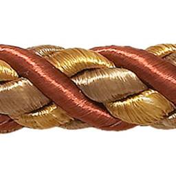 Pair Of Elegant Rust Gold Curtain & Drapery Rope Tiebacks, 18 Inch Long, Approx. 1/2 Thick, Style# Brtbm Color Cinnamon Toast - 6122 - thumbnail 3