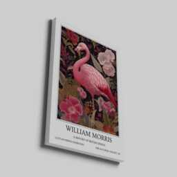 Flamingo William Morris Wall Art Vintage Poster, Floral Art Print - thumbnail 2