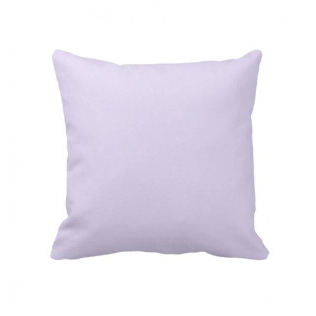 Solid Soft Lilac - Throw Pillow, Decorative Pillow Cover, Case Square- 17 - image 1