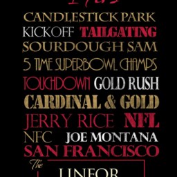 Personalized San Francisco 49Ers Print Or Canvas - Sports Subway Art Jerry Rice Gifts For Football Fan Housewarming Gift Couple - thumbnail 3